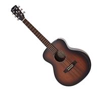 Hartwood Artiste Left-Handed Travel Acoustic Guitar Natural Koa