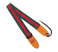 Hartwood Cotton Guitar Strap Red & Green Stripe