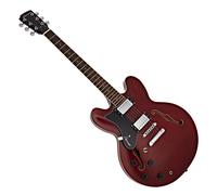 Hartwood Revival Left Handed Semi Acoustic Guitar Cherry Red