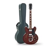 Hartwood Revival Legend TR Semi Acoustic Guitar & Hard Case Walnut