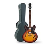 Hartwood Revival Semi Acoustic Guitar & Hard Case Sunburst