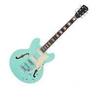 Hartwood Revival Vibrato Semi Acoustic Guitar Jade Green - NearlyNew