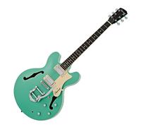 Hartwood Revival Vibrato Semi Acoustic Guitar Jade Green