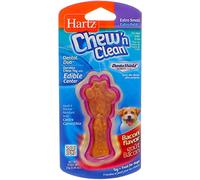 Hartz Chew N Clean Dental Duo Dog Chew Toy, Extra Small, Bacon Flavor (9 pack) (Bundle)