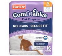 Hartz Comfitables Cat Diapers, Size S 16 Count, Comfortable & Secure Fit, Easy to Put On