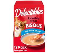 Hartz Delectables Lickable Treat Bisque Tuna and Shrimp (12 Pack), 1.4 oz