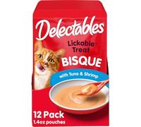 Hartz Delectables Lickable Treat Bisque Tuna and Shrimp (12 Pack), 1.4 oz