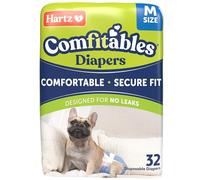 Hartz Disposable Dog Diapers, Size M 32 count, Comfortable & Secure Fit, Easy to Put On