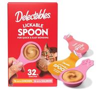 Hartz New Delectables Lickable Spoon Interactive Lickable Cat Treats for Quick & Easy Bonding, Variety Pack 32ct