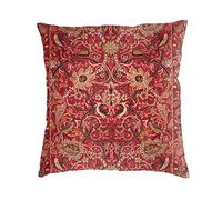 Haruha William Morris 20 Decorative Throw Pillow Covers Soft Velvet Throw Pillowcases Home Decor Living Room Cushion Cover for Bed Couch Car 18x18 Inch (10369)
