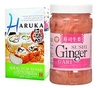 HARUKA Sushi Rice, 1kg & Wagaya Pink Sushi Ginger GARI 340G