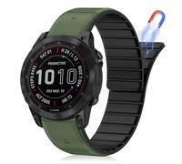 HaruYo QuickFit 22 mm Magnetic Nylon Watch Strap for Garmin Fenix 8 47 mm/Garmin Fenix E 47 mm/Garmin quatix 7 Pro 47mm/ MARQ Athlete/Golfer/Commander (Gen 2) /Fenix 7 Pro Solar/7