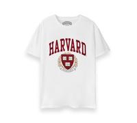 HARVARD Adults T-Shirt | White Short Sleeve University Graphic Tee for Men & Women | Collegiate Varsity School Emblem Apparel Top | American College Merchandise Apparel Gift