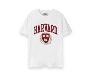 HARVARD Adults T-Shirt | White Short Sleeve University Graphic Tee for Men & Women | Collegiate Varsity School Emblem Apparel Top | American College Merchandise Apparel Gift