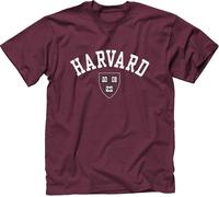 Harvard - Crimson - Athletics Logo T-Shirt, Short Sleeve Classic Fit Cotton M