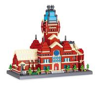 Harvard Memorial Hall Building Blocks Set, 3210 PCS Micro Harvard Memorial Hall Architecture Bricks Toy, Mini Architecture Building Kits for Adults, Gifts for Landmark House Enthusiasts