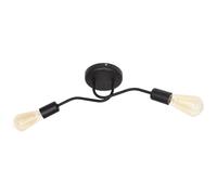 Harvard Multi Arm Semi Flush Ceiling Light Black 48cm Netlighting Black One Size