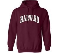 Harvard University Hoodie - Officially Licensed Hooded Sweatshirt, Maroon, L