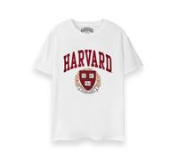 Harvard White Crest Logo Short Sleeved T-Shirt Unisex