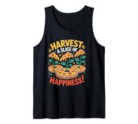 Harvest A Slice of Happiness Pizza Plant Design Tank Top