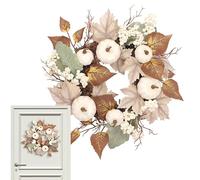 Harvest Accent, Seasonal Doors Decoration Wreath, Warm Toned Natural Look, Year Round Decorative Item, Welcoming Entrance Display Piece, Twig Arrangement Porch Cabinet Fireplace Home Facades