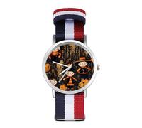 Harvest Celebration Scarecrow Custom Quartz Watches Arabic Numerals Wrist Watch with Adjustable Strap for Men Women