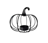 Harvest Centerpiece Decor, Pumpkin Tealight Holder with Iron Frame for Dining Tables, Shelves, Cozy Autumn Scenes Candlestick Holder Decorative Stand Pumpkin Wire Fall Halloween Tabletop
