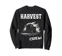 HARVEST CREW Combine Harvester Farmer Farming Fields crops Sweatshirt