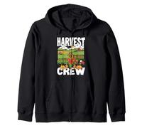 HARVEST CREW farming farmer harvesting the crop every year Zip Hoodie