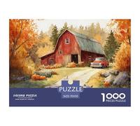 Harvest Farm Jigsaw Puzzles 1000 Pieces Ideal for Adults, Teens, And Kids Learning Educational Games Country Style Home Decoration 70x50cm/1000pcs