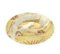 Harvest Field Scene Pet Dog Beds Removable & Washable fluffier Cat Cushion for Medium Size Pets Sleeping