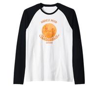 Harvest Full Moon October Calendar - Tops & Accessories Raglan Baseball Tee
