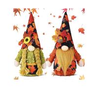Harvest Gnome Plush Dolls,Thanksgiving Maple Pine Cones Gnomes Decor, Summer Autumn Home Decor