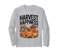 Harvest Happiness Gardening Fall Pumpkin Long Sleeve T-Shirt