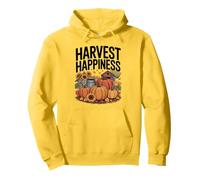 Harvest Happiness Gardening Fall Pumpkin Pullover Hoodie