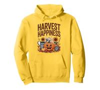 Harvest Happiness Gardening Fall Pumpkin Pullover Hoodie