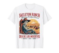 Harvest Herd Honor - Día de Los Muertos Cowboy Farmer T-Shirt