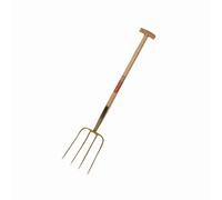Harvest King Manure Fork 4 Tines 85cm T-Handle Ash 31x23cm Gold-Painted