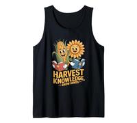 Harvest Knowledge Grow Minds Teacher Classroom Reading Tank Top
