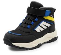 Harvest Land Kids Waterproof Winter Snow Boots for Girls & Boys - Lightweight, Non-Slip, Warm Outdoor Hiking Shoes Low top Black 2.5