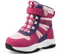 Harvest Land Kids Waterproof Winter Snow Boots for Girls & Boys - Lightweight, Non-Slip, Warm Outdoor Hiking Shoes High top Purple 4