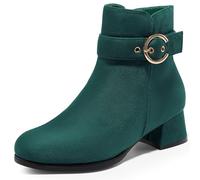 Harvest Land Women Ankle Boots Lady Side Zipper High Heel Boot Fashion Chelsea Boots