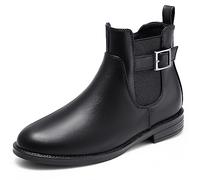 Harvest Land Womens Boots Ladies Comfortable Chelsea Ankle Boots Stylish Classic Shoes side zip for Adults Zip Black1 UK8