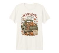Harvest Market Country Farm Farmcore Fall Autumn Premium T-Shirt