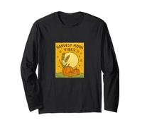 Harvest Moon Vibes Autumn Nature Witch Aesthetic Fall Magic Long Sleeve T-Shirt