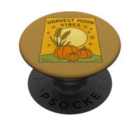 Harvest Moon Vibes Autumn Nature Witch Aesthetic Fall Magic PopSockets Adhesive PopGrip