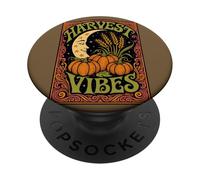 Harvest Moon Vibes Autumn Nature Witch Aesthetic Fall Magic PopSockets Adhesive PopGrip