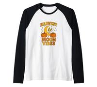Harvest Moon Vibes Autumn Nature Witch Aesthetic Fall Magic Raglan Baseball Tee