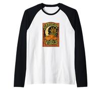 Harvest Moon Vibes Autumn Nature Witch Aesthetic Fall Magic Raglan Baseball Tee