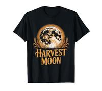 Harvest Moon Wolf Howling Autumn Fall T-Shirt